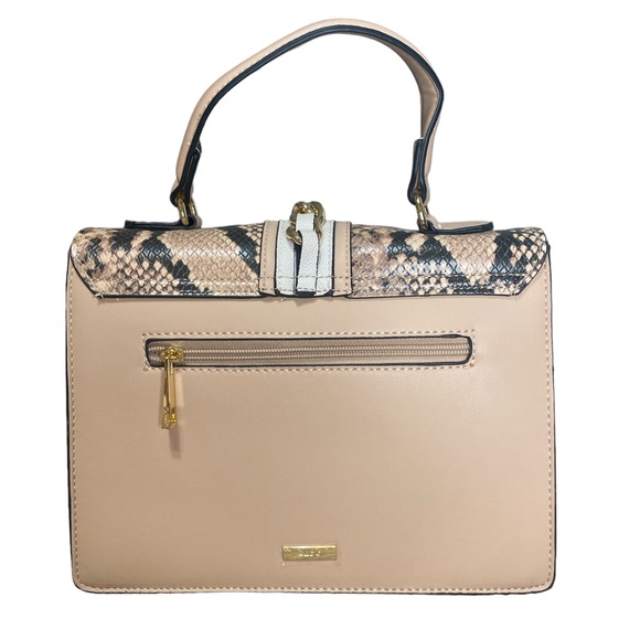 ALDO Beige and Pink Handbag satchel with Shoulder Strap - Picture 3 of 5